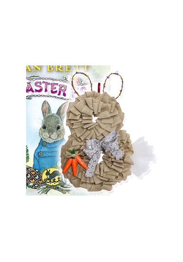 Geeroyoo Paskalya Tavşanlı Renkli Çelenk, Ev Ve Parti Dekorasyonu İçin İdeal Bahar Süsü