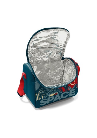 Coral High Kids Çivit Kırmızı Astronot Desenli Thermo Beslenme Çantası 11840