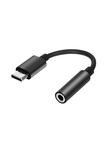 Xindoker Type-c'den 3.5mm'ye Ses Adaptörü, Dac Dijital Çözümleme, Arama Ve Müzik Dinlemeye Destek, Siyah