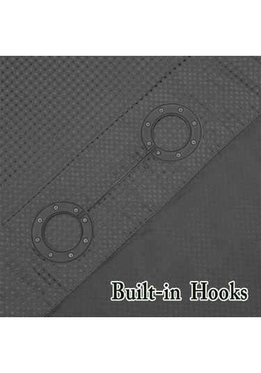 Kancasız Waffle Dokuma Duş Perdesi Çıtçıtlı Kumaş Astar Seti, B Diğer