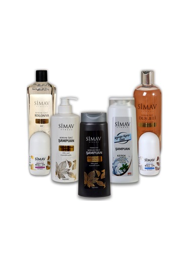 Simav Termal Sulu Kestane Özlü Şampuan + Kolonya + Roll On + Duş Jeli + Kepek Karşıtı Şampuan