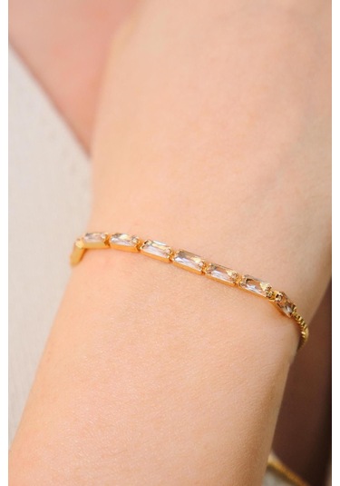 Altın Kaplama Baget Su Yolu Ayarlanabilir Çelik Bileklik Gold