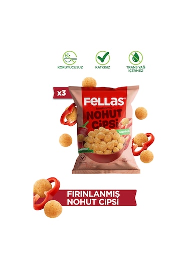 Nohut Cipsi - Paprika 50 G X 3 Adet