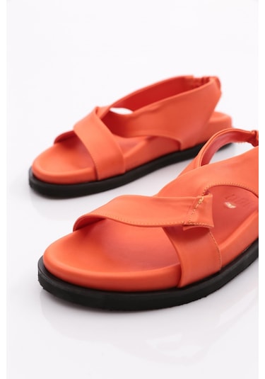 Dgn 3040 Kadin Çapraz Bantli Sandalet 3040-2261-R1321 Oranj