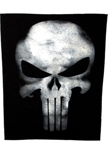 Zepplin Giyim Punisher Büyük Sırt Patch Yama