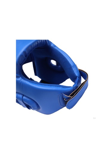 Mavi Boks Başlığı Yüz Örtüsü Tam Kapsama Kafa Dişlisi Koruyucu Koruma Görevlisi Mavi