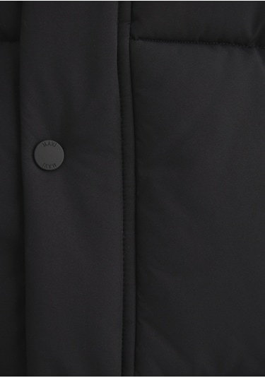 Mavi - Kapüşonlu Siyah Şişme Yelek 0110306-900