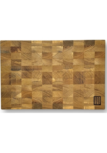 Kaf Ahşap Kesme Tahtası Meşe End-Grain Large