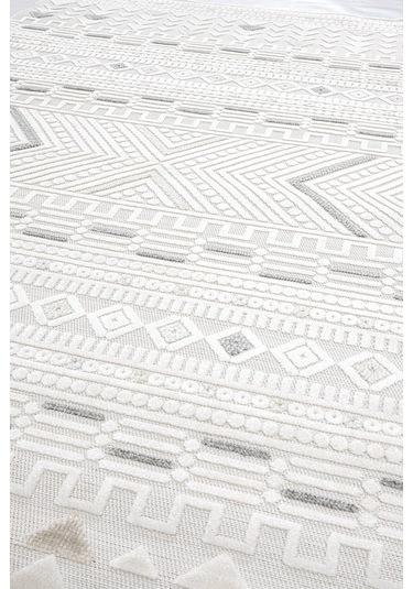 Sand Krem Gri Kolay Temizlenebilir Halı Kilim Oturma Odası Yatak Krem Gri