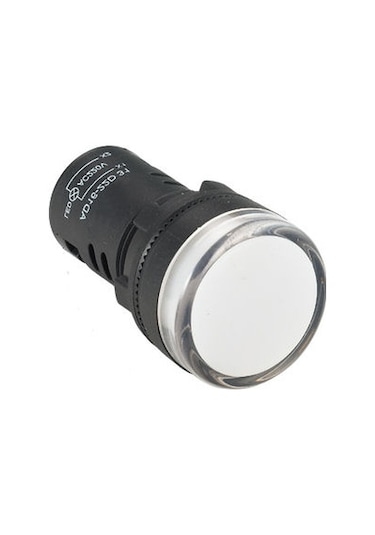 BEYAZ LED SİNYAL LAMBASI - 22MM - 220V AC