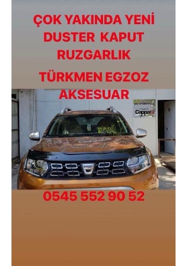 Dacia Duster 2018 Kaput Rüzgarlığı Duster Yazılı