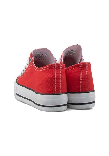 Waves 700 Unisex Keten Sneaker Ayakkabı Kırmızı Beyaz 36 Beyaz - Kırmızı