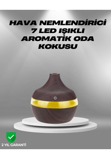 Aromaterapi Uyumlu 300 Ml Led Işıklı Oda Kokusu Difüzörü