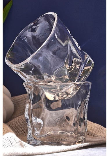 Piero 2'li Kristal Cam Bardak 200 Ml Seffaf Seffaf