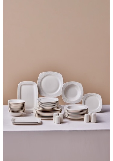 Karaca  Square Bone Salen 57 Parça Yemek Takımı