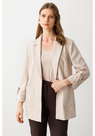 Kadın Ceket Ekol 25yekl04530 Taş
