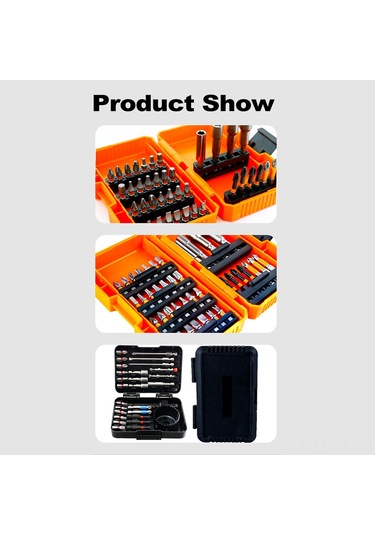 Kangvka 27 Parçalı Profesyonel Elektrikli Tornavida Uç Seti - Çok Amaçlı Ve Dayanıklı Çelik Uçlar İle Taşıma Kutusu