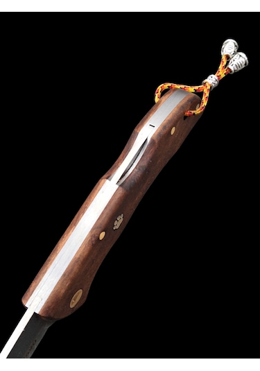 N690 Böhler Çelik Çakı Profesyonel El Yapımı Çakılar Açık Kahverengi