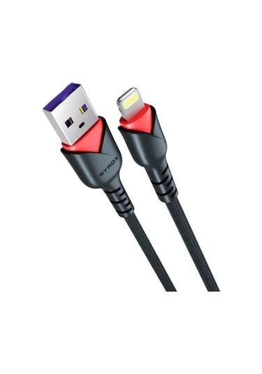 Syrox Lightning 1M / Kırmızı Siyah Gül -C93