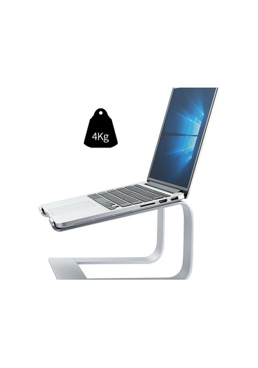 Cbtx Z29 Ayrılabilir Hollow-out Dizüstü Bilgisayar Standı Tutucu Dizüstü Bilgisayar Yükseltici Destek Braketi - Gümüş