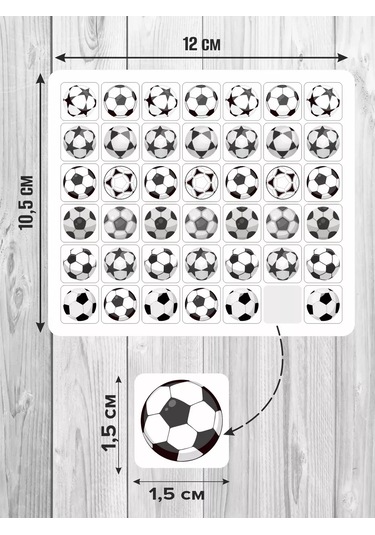 Riform Futbol Topları Sticker Ve Çıkartma Seti 214511301