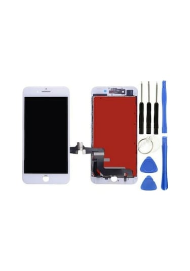 Apple iPhone Uyumlu  8 Plus Lcd Ekran Dokunmatik Beyaz Servis