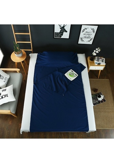 Pazly Leke Geçirmez Poliester Uyku Tulumu Astarı - 115x210cm, Taşıma Çantası, Çok Renkli Çok Renkli