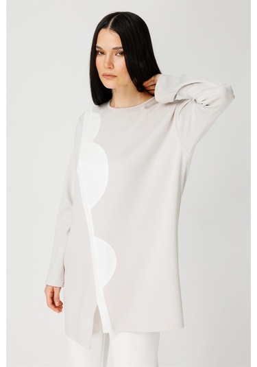 Oysh Kumaş Pantolon Bluz Takım Taş-taş Taş