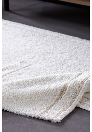 Doquhome Dora Banyo Paspası Krem&vizon 60x100cm Krem