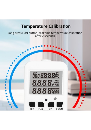 Moveevo Tc01 Sıcaklık Kontrol Cihazı 230v 16a - Akvaryum/seracılık/evcil Hayvan Isıtma Soğutma, Dijital Termostat, Evrensel Kullanim, Beyaz Avrupa Standartı