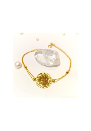 Çeyrekli Altınlı Zincirli Bileklik Altın Hd Videolu