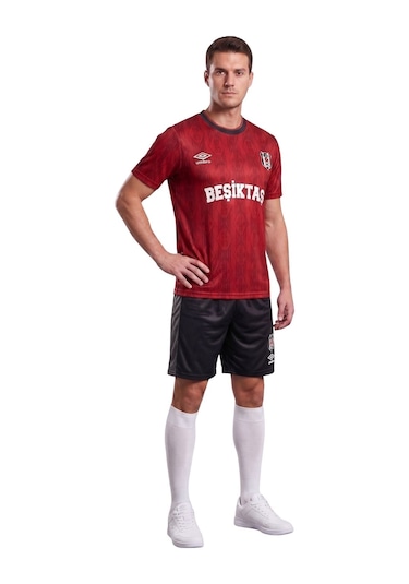 Beşiktaş Lisanslı Umbro Siyah-kırmızı Set Forma Kırmızı - Siyah