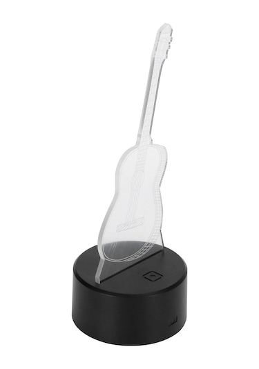 3d Gitar Gece Lambası Led 7 Renk Gece Lambası Anahtarı Masaüstü Lambası Ev Dekorasyonu Diğer