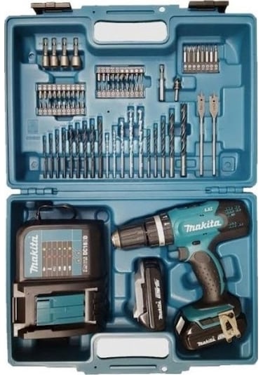 Makita DDF453SYX1 18V 1.5 Ah Li-ion Akülü Matkap Vidalama + 74 Parça Uç Seti