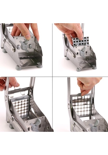 Stainless Steel Household Potato Chips Cutting Machine Potato Cutting Chipper Diğer