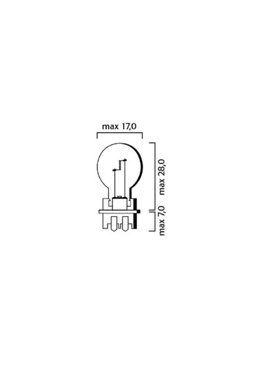 Phılıps 12174na Phılıps 12v Sinyal Ampulü Sarı Soketli Pwy24w
