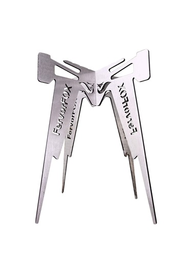 Tenfowee Kamp Feneri Altlığı - Paslanmaz Çelik - 17.3x20cm - 350g - Çadır Tencere Desteği