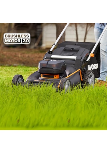 Worx WG748E 40V 4.0Ah Li-İon 46 CM Profesyonel Kömürsüz Şarjlı Çim Biçme Makinesi