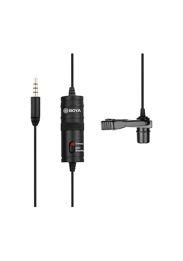 Boya By-m1 Çok Yönlü Lavalier Mikrofon Canon Nikon Sony Dslr Kamera Ses Kayıt Cihazları İphone Uyumlu 6 5s 5 4s 4