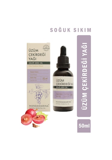 Mandamarina Üzüm Çekirdeği Yağı 50 ML