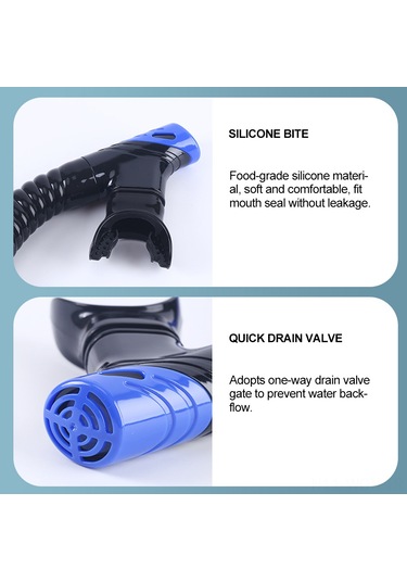 Neevoyu Yetişkinler İçin Tam Kurutma Tüpü, Otomatik Su Engelleme Valfi Ve Gıda Kalitesi Silikon Ağızlık, Savaşlama Egzersizi Ve Su Altı Sporları İçin Nüfus Borusu Siyah-pembe Siyah - Pembe