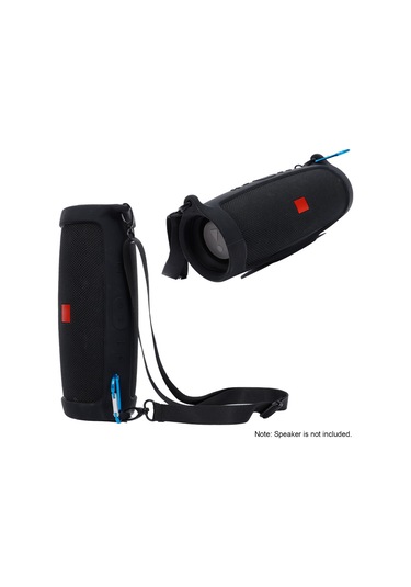 Konesam Jbl Charge 4 İçin Silikon Koruyucu Kılıf - Askı Kemer Ve Dağcı Kanca İle - Siyah