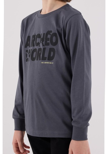 Rolypoly Erkek Çocuk Uzun Kol Pijama Takım Gri-1748 Gri