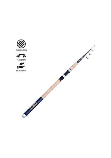 Teleskopik Karbon Spin Olta Kamışı - Ocean - 270cm 40/80 Gr - Mantar Sap