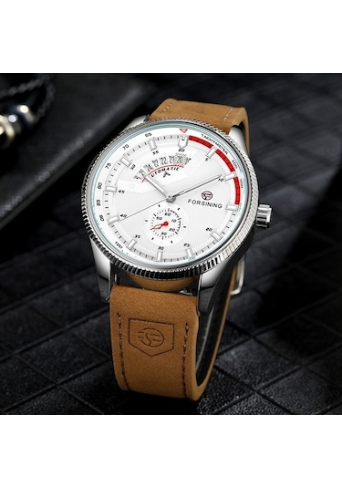 Yingfu Forsining Otomatik Mekanik Erkek Kol Saati - Deri Kayışlı A7 Model Çok Renkli Çok Renkli