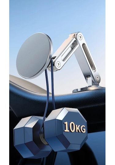 Metal Manyetik Araç İçi Telefonu Tutucu 360 Serbest Dönüş Magsafe Mıknatıslı Katlanabilir Telefon Tutucu