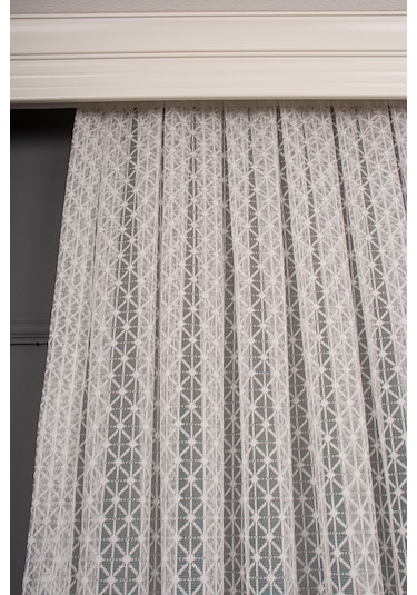 Karo Desen Örme Tül Perde 1139