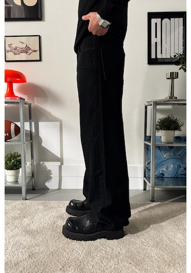 Flaw Basic Baggy Jean-28658 Antrasit