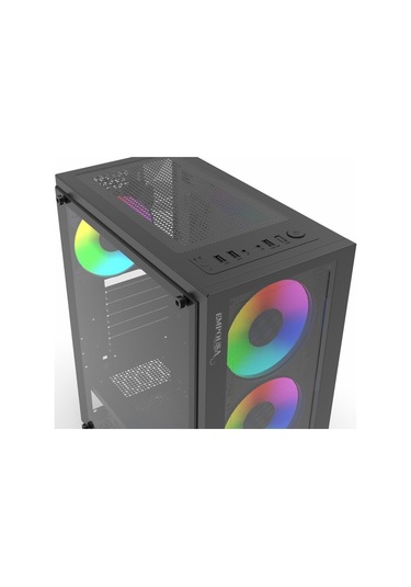 Inca Empousa Emg-15xn 650w Usb 3.2 Argb Atx Mid Tower Siyah Kasa
