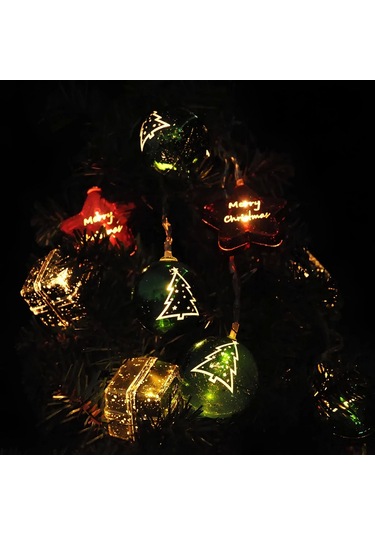 Yılbaşı Pilli Karışık Figürlü Led Işık 3 Mt